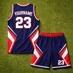 Uniforme de Baloncesto Personalizado para Equipos y Ligas, de Secado Rápido, Transpirable, 100% Poliéster, con Nombre y Número del Jugador Sublimados - Product Image 2