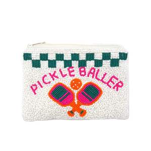 Nouvelle pochette à monnaie artisanale brodée à la main, motif Cœur Américain, style mariée, mini sac à fermeture éclair pour festival USA - Product Image 4