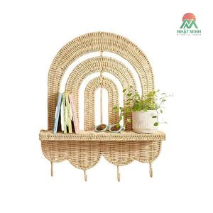 Étagère murale en rotin moderne et écologique pour enfants, motif nature morte, décoration de chambre d'enfant NHAT MINH - Product Image 1