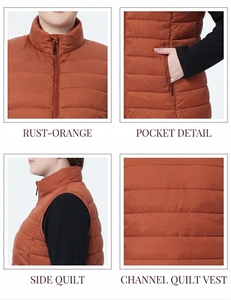 Chaleco Acolchado para Mujer, Chaqueta de Invierno sin Mangas, Ligera, Cálida, Informal, Ropa de Exterior, OEM, ODM, Logotipo Personalizado - Product Image 5