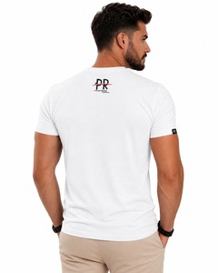 Nuevas camisetas de hombre extragrandes a la moda, con logo impreso DTF personalizado, cuello redondo, manga corta, diseño a rayas, camiseta ecológica para hombre - Product Image 6