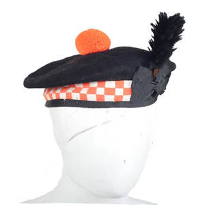 Chapeau Kilt Classique Traditionnel Écossais - Bonnet Balmoral en Laine 100% de Haute Qualité, Tissu Personnalisé - Product Image 2