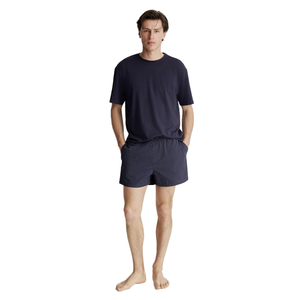 Conjunto de ropa de dormir para hombre estilo ropa de trabajo cómoda Bangladesh OEM ODM proveedor a granel personalizado algodón poliéster uso diario conjunto de pantalones cortos - Product Image 1