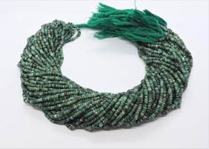 ลูกปัดมรกตสีเขียวเข้ม AAA รูปทรงกลมเรียบ ขนาด 3.5-4.5 มม. ลูกปัดพลอยมรกต 16 นิ้ว มรกตธรรมชาติทรงกลมเรียบแบบหลวม - Product Image 4