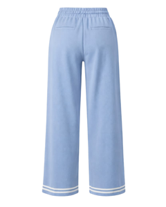 Light Blue Wide Leg Pants Women Casual High Waist <b>Drawstring</b> <b>Trousers</b> Loose Fit Straight Pants Comfortable Lounge Wear Fashion - Product Image 5
