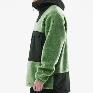 Veste de ski unisexe personnalisée de haute qualité, imperméable 10 000 mm, coupe-vent en Polartec, fermeture éclair, capuche en polaire Sherpa, pour la neige - Product Image 5