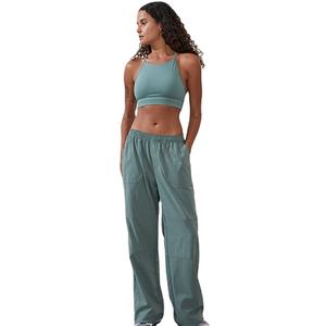 Pantalones Cargo de Trabajo para Mujer, OEM, Personalizados, Nueva Llegada, Corte Holgado, Tallas Grandes, 100% Algodón, Múltiples Bolsillos, Cintura Elástica - Product Image 6