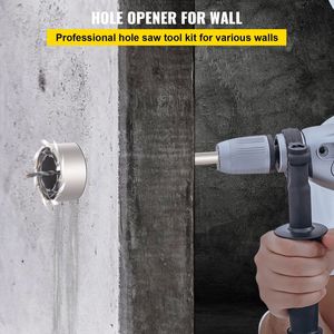 Kit di frese per cemento 1-2/11\" 1-3/5\" 2-9/16\" 3-5/32\" 3-15/16\" Set di punte da trapano SDS Plus SDS MAX per foratura a muro - Product Image 2