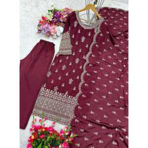 ชุดเสื้อและ dupatta สำหรับใส่ไปงานปาร์ตี้ที่สวยงามของผู้หญิง - Product Image 4