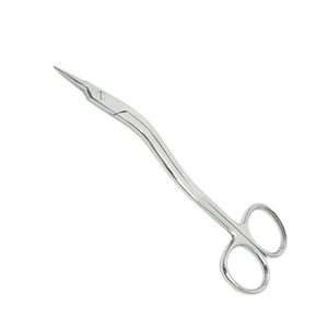 Ciseaux chirurgicaux Locklin angulaires 16,5 cm en acier inoxydable poli miroir, instrument de coupe chirurgical - Product Image 1