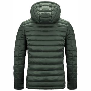 Chaqueta Acolchada Unisex con Capucha, Bordado Frontal, Impermeable, Cortavientos, Ligera, Ropa de Abrigo para Primavera, para Uso en Exteriores con Clima Frío - Product Image 6