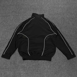 Men's Full Customization Winter XL Track Suits Wholesale Blank Polyester Windbreaker <b>Jacket</b> Pants Set Customizable Size - Product Image 4