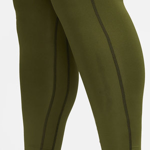 <b>Men</b> Full Length <b>Compression</b> <b>Leggings</b> Solid Olive Green Spandex Nylon Elastic Waistband - Product Image 5