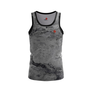 Camiseta sin mangas personalizada para hombre, transpirable, 100% algodón, con logo frontal personalizado, ecológica, de secado rápido, tejida en algodón, para gimnasio. - Product Image 5