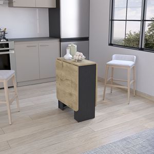 DEPOT E SHOP Detroit Tavolo da Pranzo Pieghevole Bianco/Macadamia con Design Espandibile in 3 Forme - Product Image 3