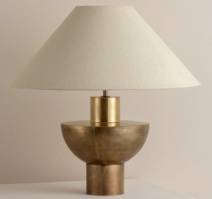 Modern Wicker & Matte <b>Black</b> Table Lamp tightly woven natural wicker <b>shade</b> set atop a clean matte <b>black</b> metal stem and circular - Product Image 3