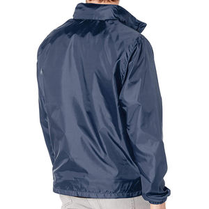 Custom <b>Men</b> Formal Hooded Autumn Windbreaker <b>Jacket</b> Waterproof Breathable Full Zip 100% Polyester Outdoor <b>Running</b> Sports Oem Odm - Product Image 6