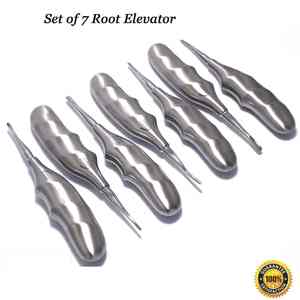 ชุดเครื่องมือผ่าตัดทางทันตกรรม 8 ชิ้น ทำจากเหล็กกล้าไร้สนิม พร้อมอุปกรณ์ยกและด้ามจับโค้งรูปทรงหกเหลี่ยม Shuja Surgico - Product Image 5