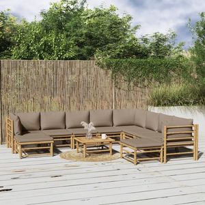 Conjunto de Muebles de Jardín Modulares Medianos en Color Taupe, Colección de Muebles Elegantes para Exteriores - Product Image 1