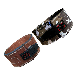 Cinturón de Levantamiento de Pesas OEM con Palanca de Cuero y Acero, Soporte Ajustable de Alta Resistencia para Levantamiento de Pesas, Gimnasio, Powerlifting - Product Image 3