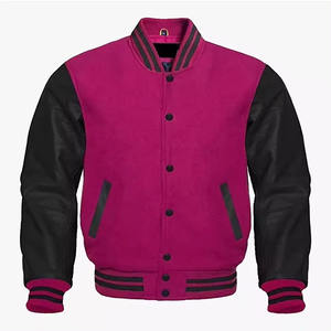 Chaqueta Varsity de Lana para Hombre, con Cuello Alto y Logotipo Frontal, Estilo Béisbol, para Otoño, Precio Razonable, Superventas - Product Image 3