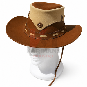 Sombreros de Vaquero de Cuero de Fábrica OEM, Piel Genuina de Vacuno de Primera Calidad, Estilo Rodeo, Logotipo Personalizado, Suministro al por Mayor para Distribuidores Globales - Product Image 3