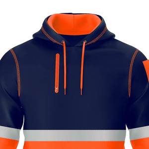 Sweat-shirts de sécurité pour hommes avec logo et taille personnalisés, vêtements de travail standard haute visibilité, pull à col rond, robuste, nouveau design simple - Product Image 3