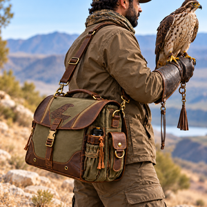 Sac d'équipement de fauconnerie personnalisé, sac de chasse, plusieurs poches, bandoulière réglable - Product Image 2