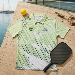 เสื้อโปโลพิคเคิลบอลแบบกำหนดเอง OEM ODM ขายส่ง ผู้ผลิตชุดกีฬาแห้งเร็ว - Product Image 1