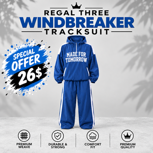 Men's Loose Fit Windbreaker <b>Tracksuit</b> Full Length Zipper Printed Sporty Jogger Set Casual 100% Nylon Baggy <b>Waterproof</b> <b>Tracksuit</b> - Product Image 1
