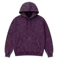 Sweat à capuche personnalisé vintage vieilli pour homme, effet délavé à l'acide, en molleton d'hiver, style streetwear, 100% coton respirant et à séchage rapide