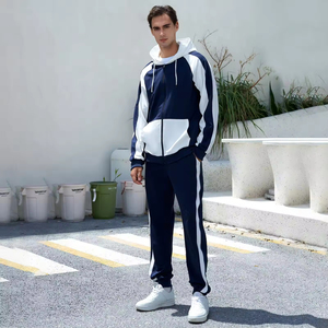 Windproof 100% Cotton Winter Hooded Solid Customized Logo Plus Size Men Tracksuit Drawstring Lightweight Cotton <b>Wind</b> <b>Breaker</b> - Product Image 2