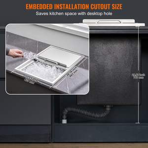 Cucina commerciale acciaio fabbricazione 27 \ "L X 18 \" W X 21 \ "H acciaio inox goccia ghiacciaia 40.9 qt cucina all'aperto ghiacciaia - Product Image 6