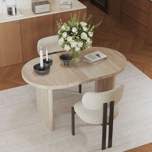Tavolo da Pranzo Allungabile Moderno da 140-180 cm con Prolunghe Rimovibili, Stile Mid-Century, Arredamento per Sala da Pranzo - Product Image 5