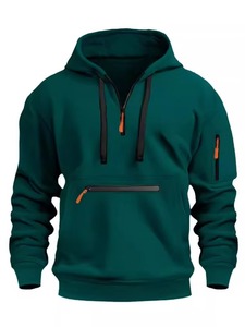 Sudaderas con Capucha y Cremallera para Hombre, con Logotipo Personalizado, 100% Algodón, Forro Ecológico, para Deportes de Invierno, Casuales - Product Image 2