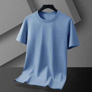 Camisetas de manga corta para hombre con diseño de bordado y logotipo personalizado OEM, camiseta holgada de verano. - Product Image 6