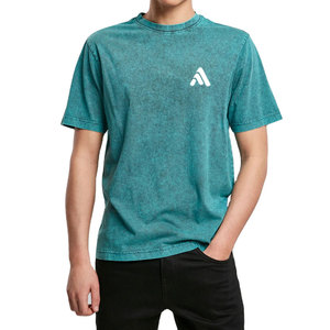 T-shirts pour hommes Street Wear, dernier design, effet délavé, 100% coton, couleur personnalisée, taille adulte, respirant, séchage rapide, écologique - Product Image 1