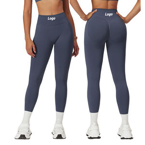 Leggings de Yoga de Cintura Alta para Mujer, Sin Costuras, Levanta Glúteos, Compresión, Pantalones de Entrenamiento, Logotipo Personalizado, Mallas de Gimnasio, Ropa Deportiva Activa - Product Image 2
