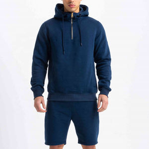 Custom Mens Gym Hoodie Crewneck Sweatshirt Short <b>Set</b> Unisex <b>Joggers</b> 2 Piece French Terry Sweatshirt And Sweatpants <b>Set</b> - Product Image 5