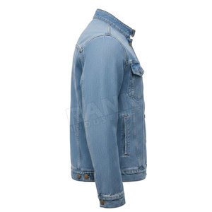 Veste en jean pour homme avec impression de logo personnalisé, créez votre propre veste en jean tendance, veste d'hiver - Product Image 4