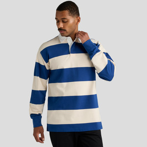 Chemise à manches courtes pour homme, tissée, style preppy décontracté, bleu, coupe classique, boutonnée, 100 % coton, séchage rapide, marque privée - Product Image 1