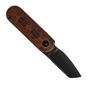 Cuchillos Plegables de Alta Calidad con Hoja Afilada Estilo Damasco, Agarre Cómodo con Textura de Carbono y Diseño Compacto para Actividades al Aire Libre - Product Image 6