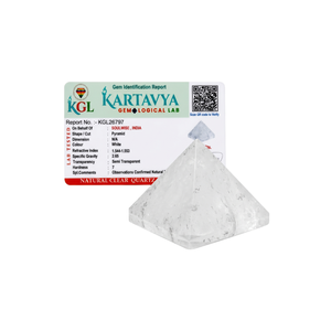 Escultura de Pirámide de Cuarzo Transparente Natural Tallada en Piedra Blanca Semitransparente para Decoración del Hogar y Meditación - Product Image 1