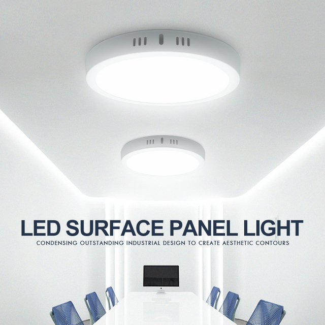 WOOJONG 2025 LED Batten Factory Direct 16W Slim Panel Light Surface-Mounted for Home/Office/Commercial Lighting 170-264V