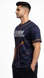 Maillot de baseball entièrement sublimé, conçu pour les équipes, clubs et marques de mode modernes - Product Image 6
