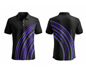 Men's Full Sublimation Polo <b>Shirt</b> Manufacturer Manufacturer Durable Stitching for Men Women Youth Quick-Dry Dry-Fit Active Polo - Product Image 3