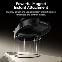 Soporte Magnético 3 en 1 para Teléfono con Ventosa, Rotación de 360 Grados, Ajuste Maglock, para Auto, Oficina, Gimnasio y Viajes