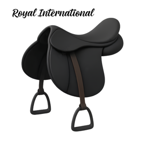Selle d'équitation anglaise noire avec étriers, rembourrée et confortable, équipement équestre pour l'entraînement, le saut d'obstacles, le dressage et la compétition - Product Image 3