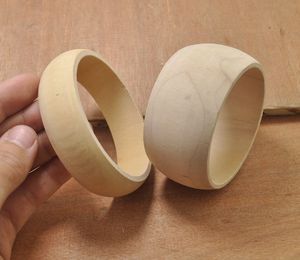 Designer Wooden <b>Bangles</b> for Stylish Women Handcrafted Natural Jewelry Boutique Look by Tradebyd - Product Image 1