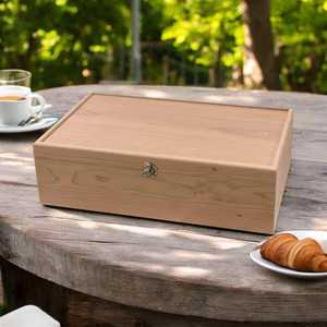 Handmade Sustainable Solid Wooden Jewelry <b>Box</b> with Lid Classic Custom <b>Keepsake</b> Organizer for Jewelry - Product Image 4